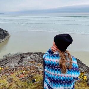 Patagonia Synchilla Fleece Snap-T Pullover Forest Carpet Deep Sea Blue Small